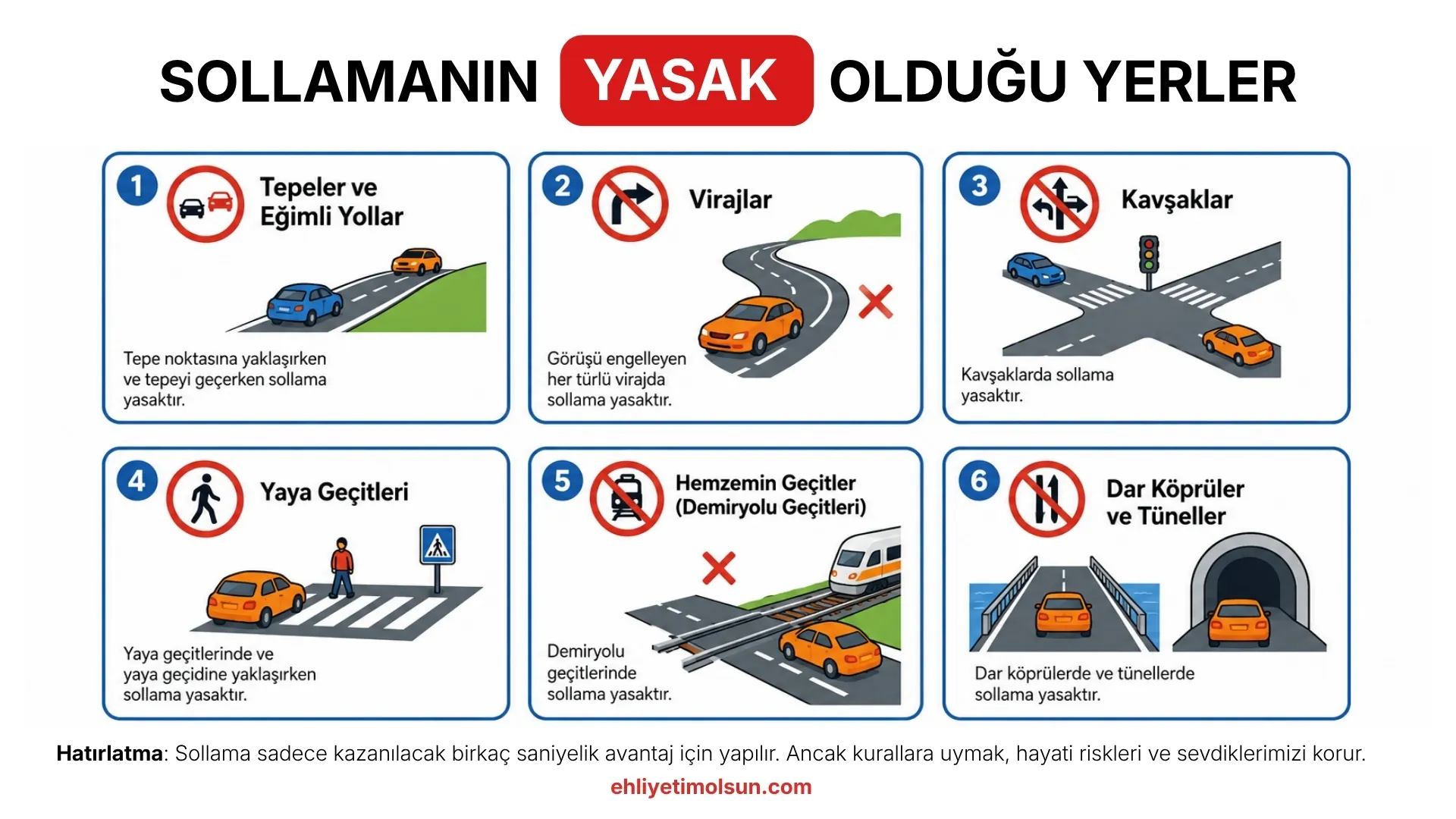 Sollamanın yasak olduğu yerler ve kurallar
